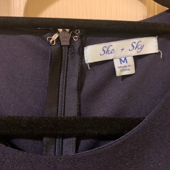 She + Sky Sheath Dress - Picture 3 of 3